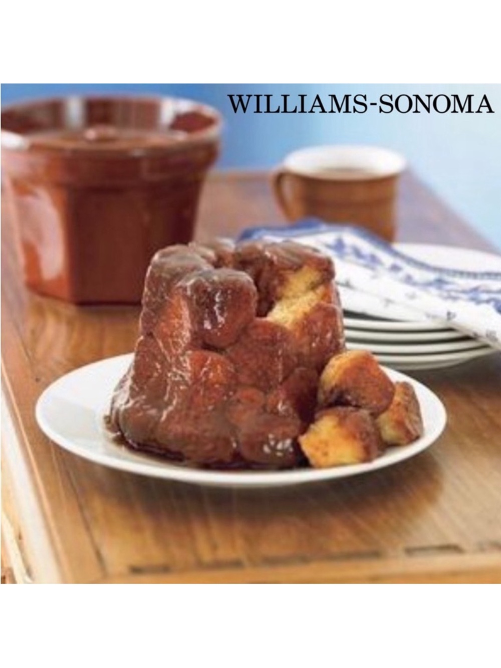 William Sonoma monkey bread mold ceramic